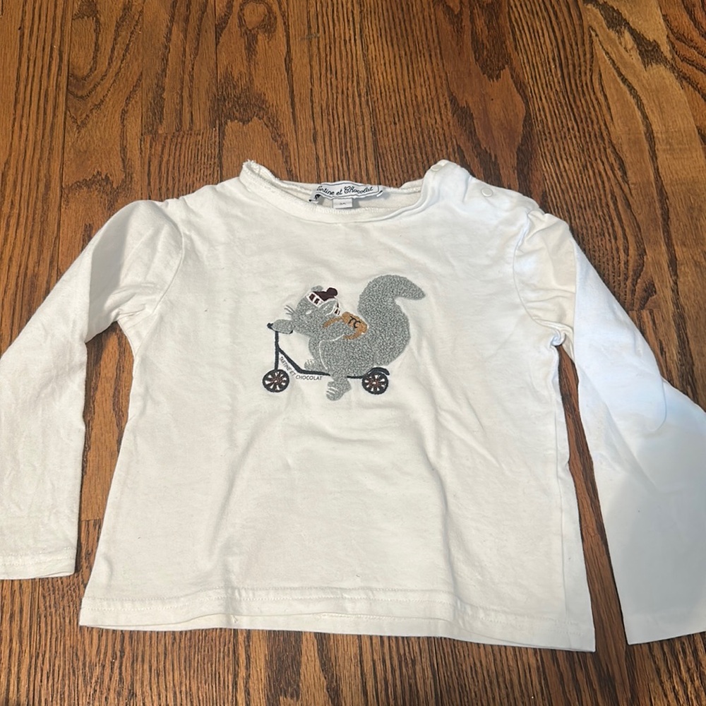 Tartine et chocolate size 3a unixes child shirt runs small
